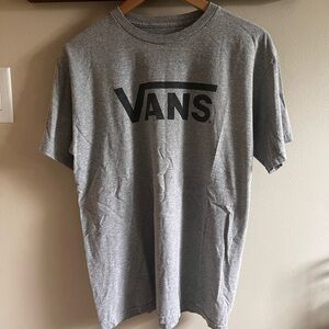 Men's Vans Tshirt Grey And Black Size Medium